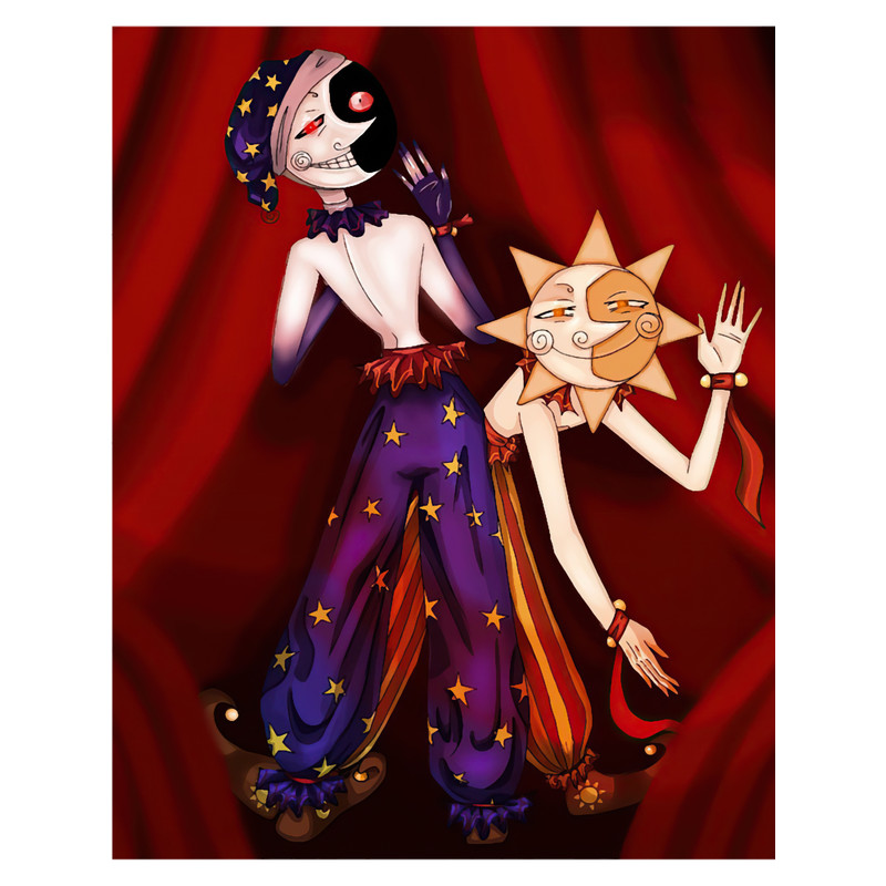 Moon And Sun Fnaf .png