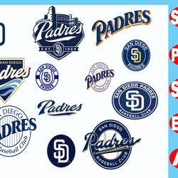 san diego padres bundle svg, san diego padres svg, mlb svg png dxf eps digital file