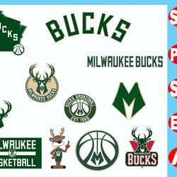 Milwaukee Bucks Logo, Milwaukee Bucks SVG, Milwaukee Bucks New Logo, Bucks Symbol, NBA Teams Logo