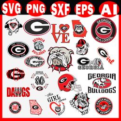 digital download, georgia bulldogs, georgia bulldogs svg, georgia bulldogs logo, bulldogs clipart