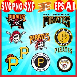 Pittsburgh Pirates logo, Pittsburgh Pirates svg, Pittsburgh Pirates clipart, Pittsburgh Pirates cricut