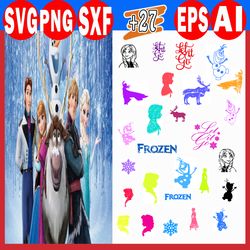 Frozen SVG, Frozen PNG, Frozen Logo, Frozen Clipart, Elsa PNG, Elsa Clipart, Olaf Clipart, Frozen Symbol, Elsa SVG