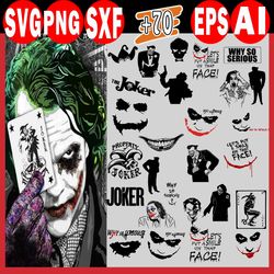 70 The Joker SVG Bundle, The Joker Smile Face Mask, Halloween SVG, Halloween Face Mask, Smile Nose SVG Mask,