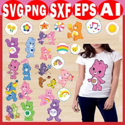 61 care bears svg,carebears svg,grumpy care bear svg,care bear cricut,care bear tummy svg,pink care bear svg