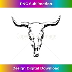 cow skull western funny cow girl farmer men women gifts - sublimation-optimized png file - immerse in creativity with every design
