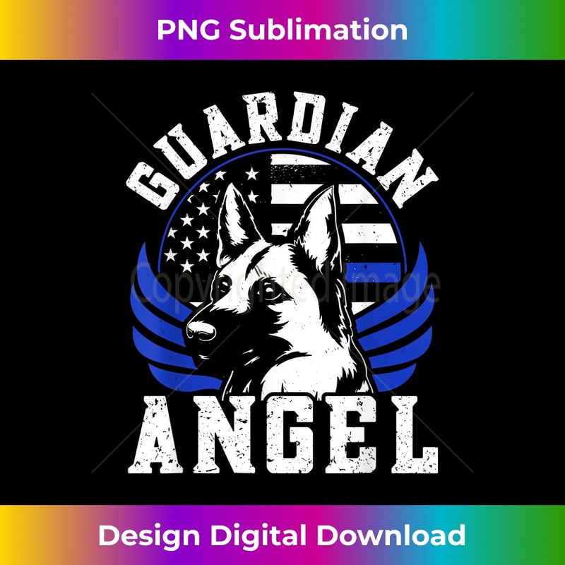 Police Angel Blue Line K9 Police Dog Guardian Angel K9 Police Officer - T | Inspire ...