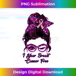 family wear pink for 1 year breast cancer free survivor - artisanal sublimation png file - crafted for sublimation excellence