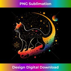 Astronaut Cat or Funny Galaxy Cat on Space Cat Lover - Bohemian Sublimation Digital Download - Animate Your Creative Concepts
