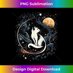 Astronaut Cat or Funny Space Cat on Galaxy Cat Lover - Minimalist Sublimation Digital File - Immerse in Creativity with Every Design
