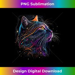 Astronaut Cat or Funny Space Cat on Galaxy Cat Lover - Luxe Sublimation PNG Download - Elevate Your Style with Intricate Details