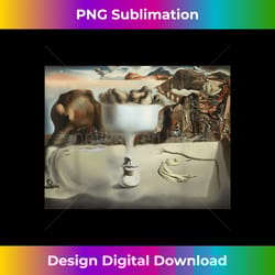 apparition of face and fruit dish famous painting by dali - contemporary png sublimation design - ideal for imaginative endeavors