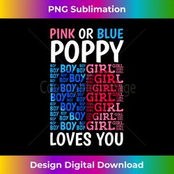 Pink Or Blue Poppy Loves You Gender Reveal Baby Shower Party - Vibrant Sublimation Digital Download - Lively and Captivating Visuals