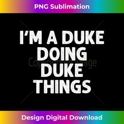 duke gift funny surname family tree birthday reunion idea - bespoke sublimation digital file - craft with boldness and assurance