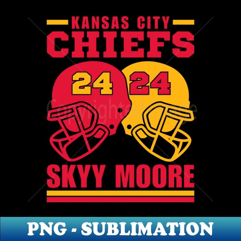 Kansas City Chiefs Moore 24 American Football Retro - Digital Sublimation Download File