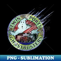 twin ports ghostbusters logo frozen empire - png transparent sublimation design