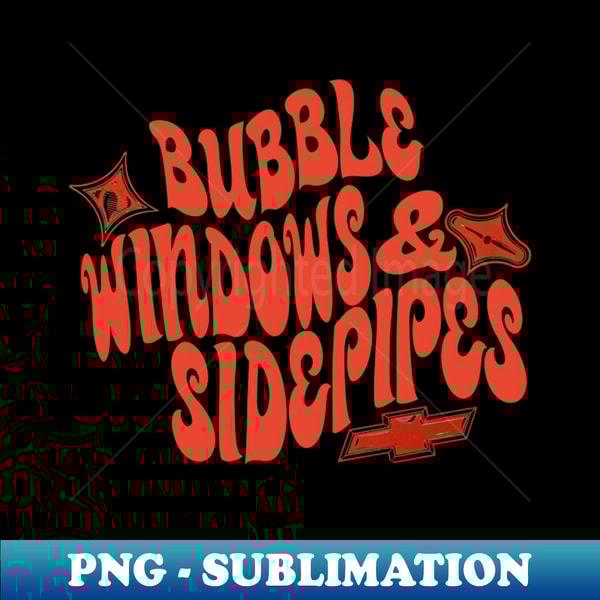 Bubble Windows u0026 Side Pipes! (Vintage Red) - Stylish Sublimation Digital Download