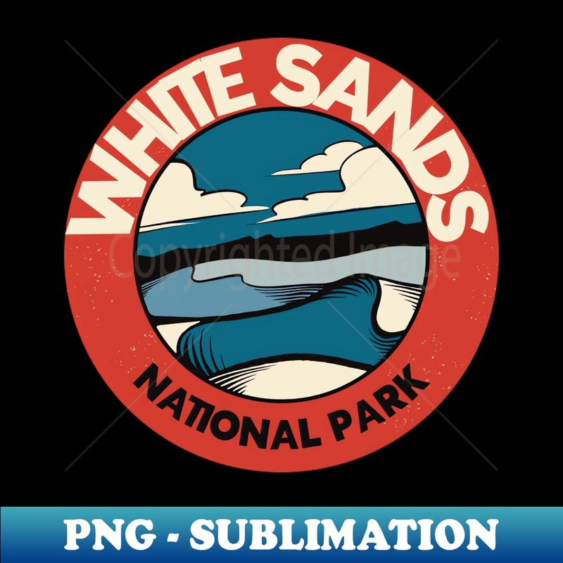 Retro White Sands National Park - Creative Sublimation PNG Download
