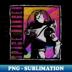 disney pixar toy story buzz lightyear space ranger neon - vintage sublimation png download