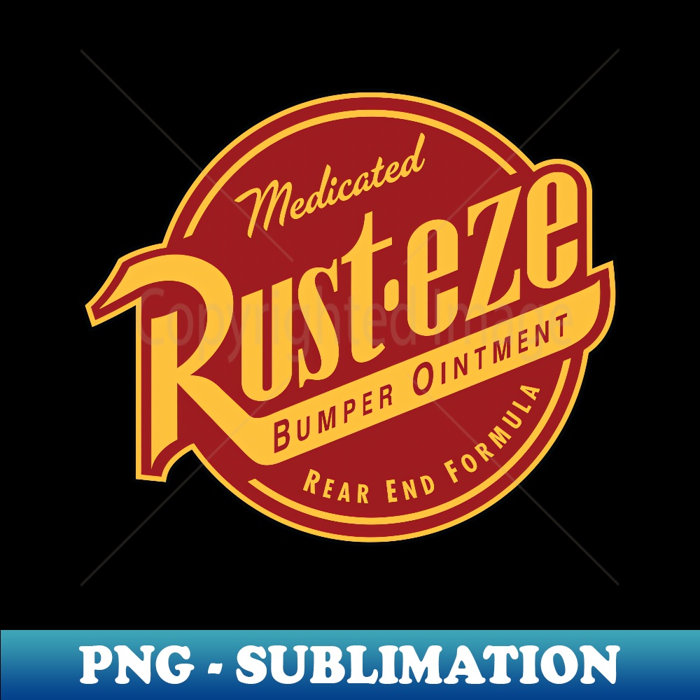 Disney Pixar Cars 2 Rust-Eze Ointment Logo - Retro PNG Subli | Inspire ...