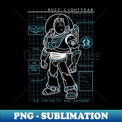 disney pixar toy story 4 buzz lightyear schematics portrait - unique sublimation png download