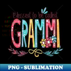 blessed to be called grammi colorful s-grandma tee - trendy sublimation digital download