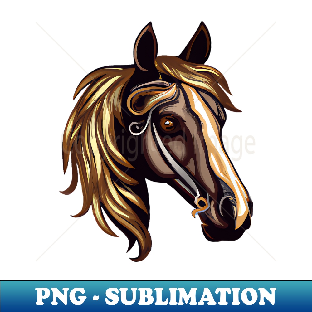 Horse Head Design - Stallion and Mare - Premium PNG Sublimation File
