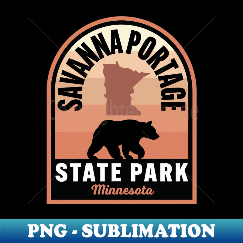 Savanna Portage State Park MN Bear - Artistic Sublimation Digital File