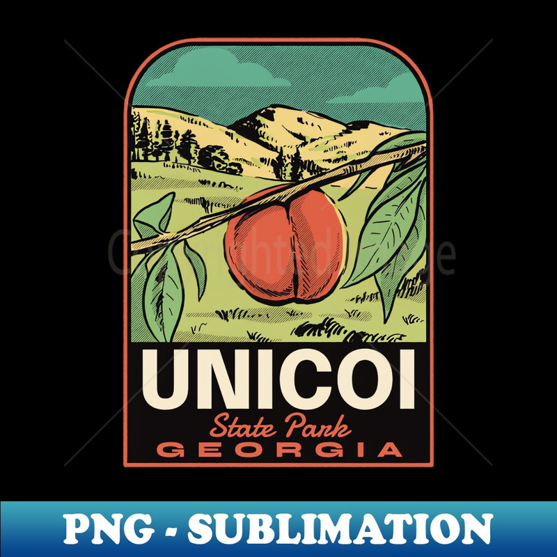 Unicoi State Park GA Vintage Travel - Premium Sublimation Digital Download