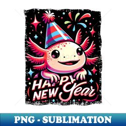 axolotl new year's eve celebration wish - artistic style sublimation download