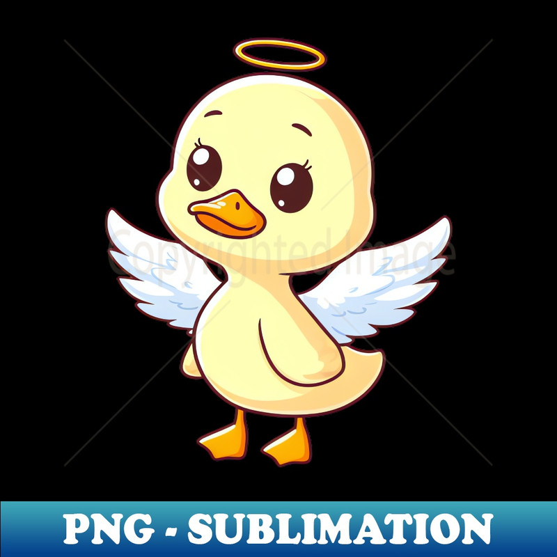 Cute Duck Angel Wings Halo 0553.jpg