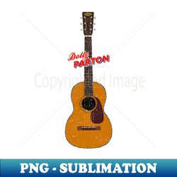 dolly parton martin 5-18 acoustic guitar - artistic fashion tee png