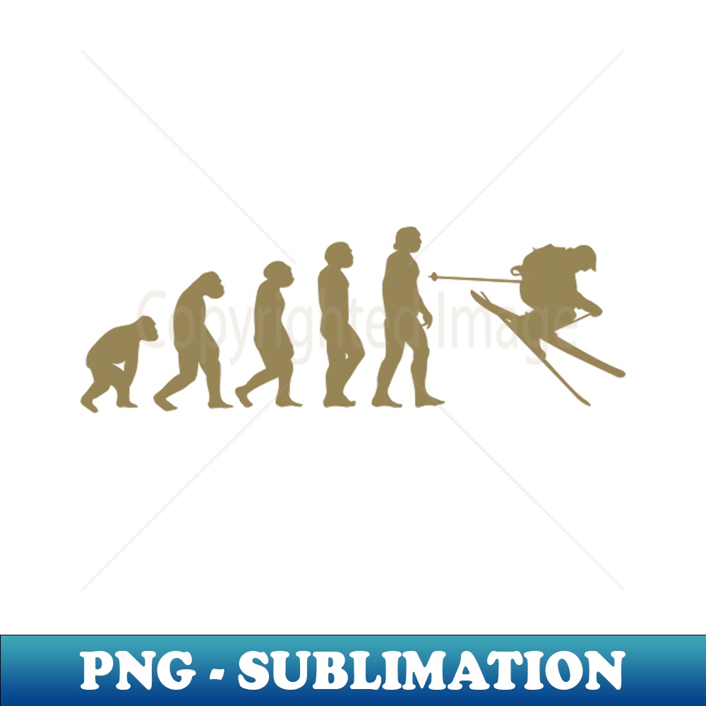Ski evolution t shirt - Ready to Print T-Shirt PNG