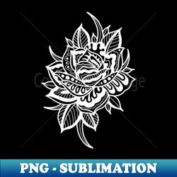 abstract rose white - premium art sublimation download