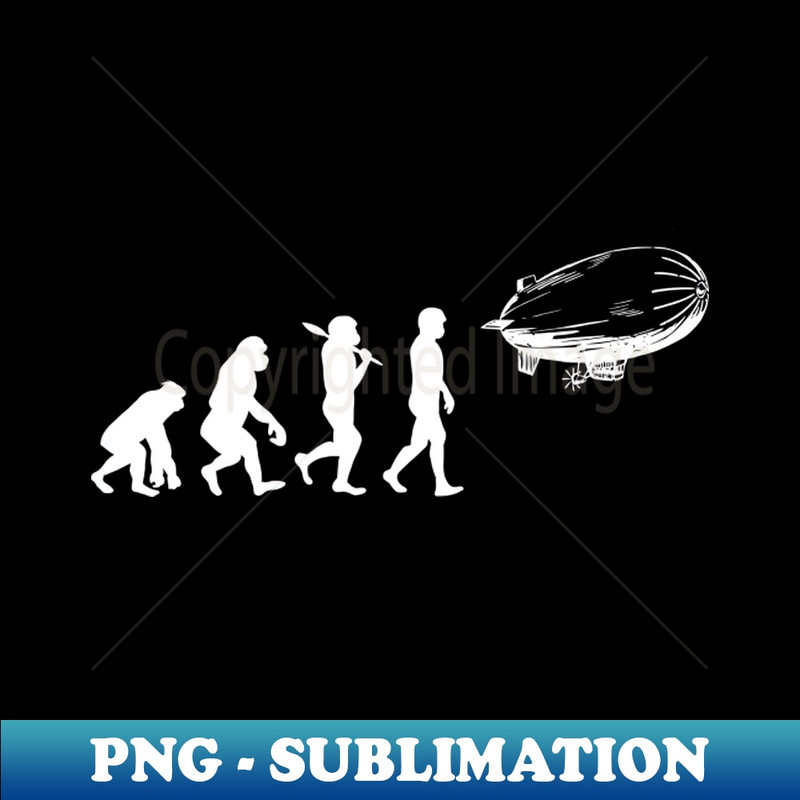 Evolution of Air Ship - Expressive Design Sublimation PNG