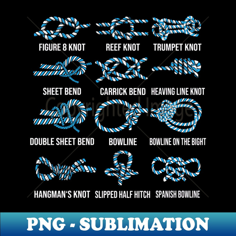 sailing sailboat sailing knots knots nautical knots - Decorative Art Sublimation Download