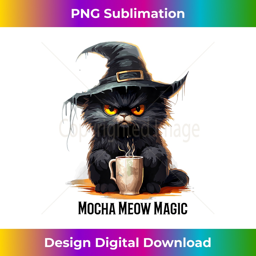 CL-20231130-343_Kitty MOCHA MEOW MAGIC Latte Cat Hat Coffee Lover Halloween Tank Top 0661.jpg