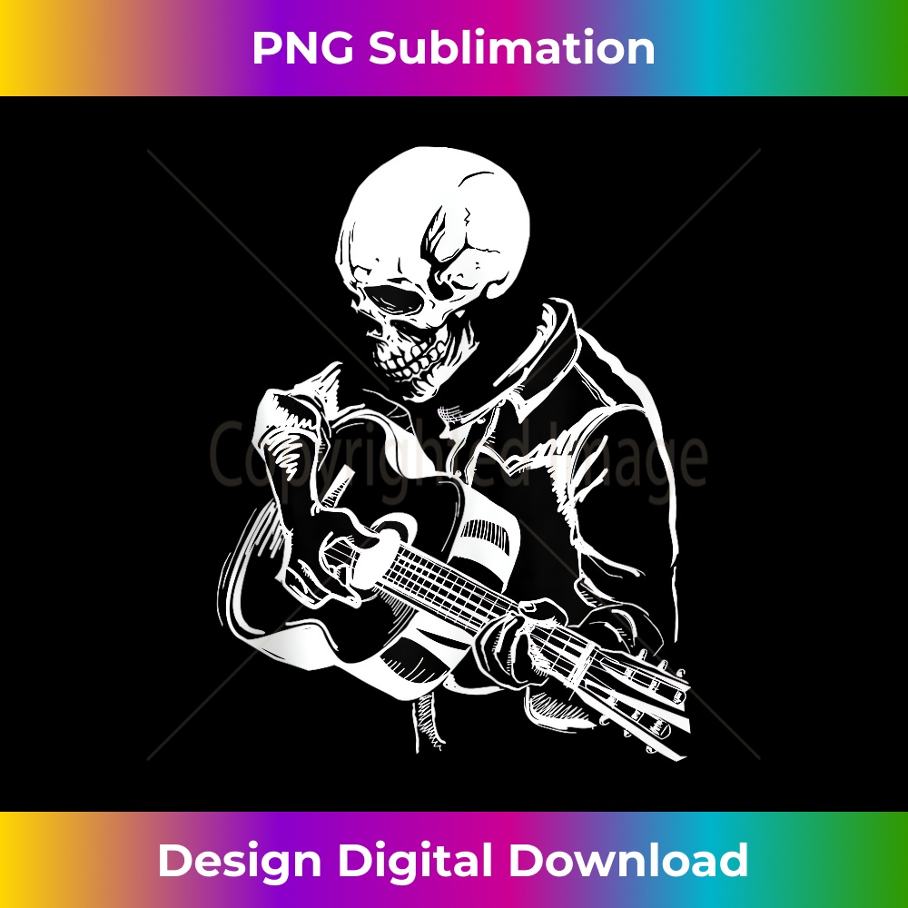 CZ-20231130-154_Halloween Skeleton Playing Guitar - Rock And Roll Band Tees Tank Top 0472.jpg
