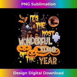 it's the most wonderful time of the year halloween long sleeve - luxe sublimation png download - lively and captivating visuals