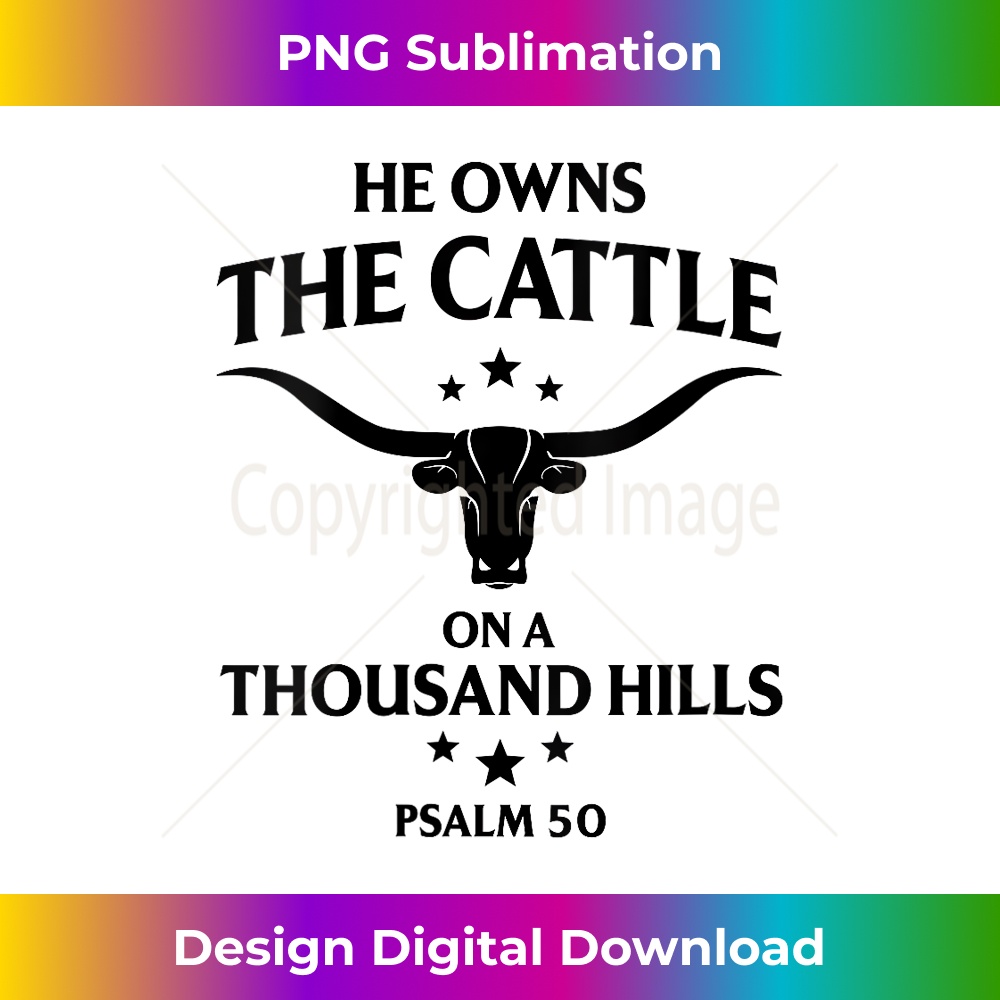 DU-20231130-813_Womens He owns The Cattle On A Thousand Hills Psalm 50 Christian V-Neck 1133.jpg