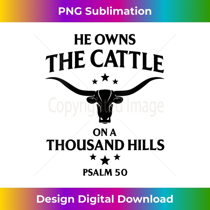 DU-20231130-813_Womens He owns The Cattle On A Thousand Hills Psalm 50 Christian V-Neck 1133.jpg