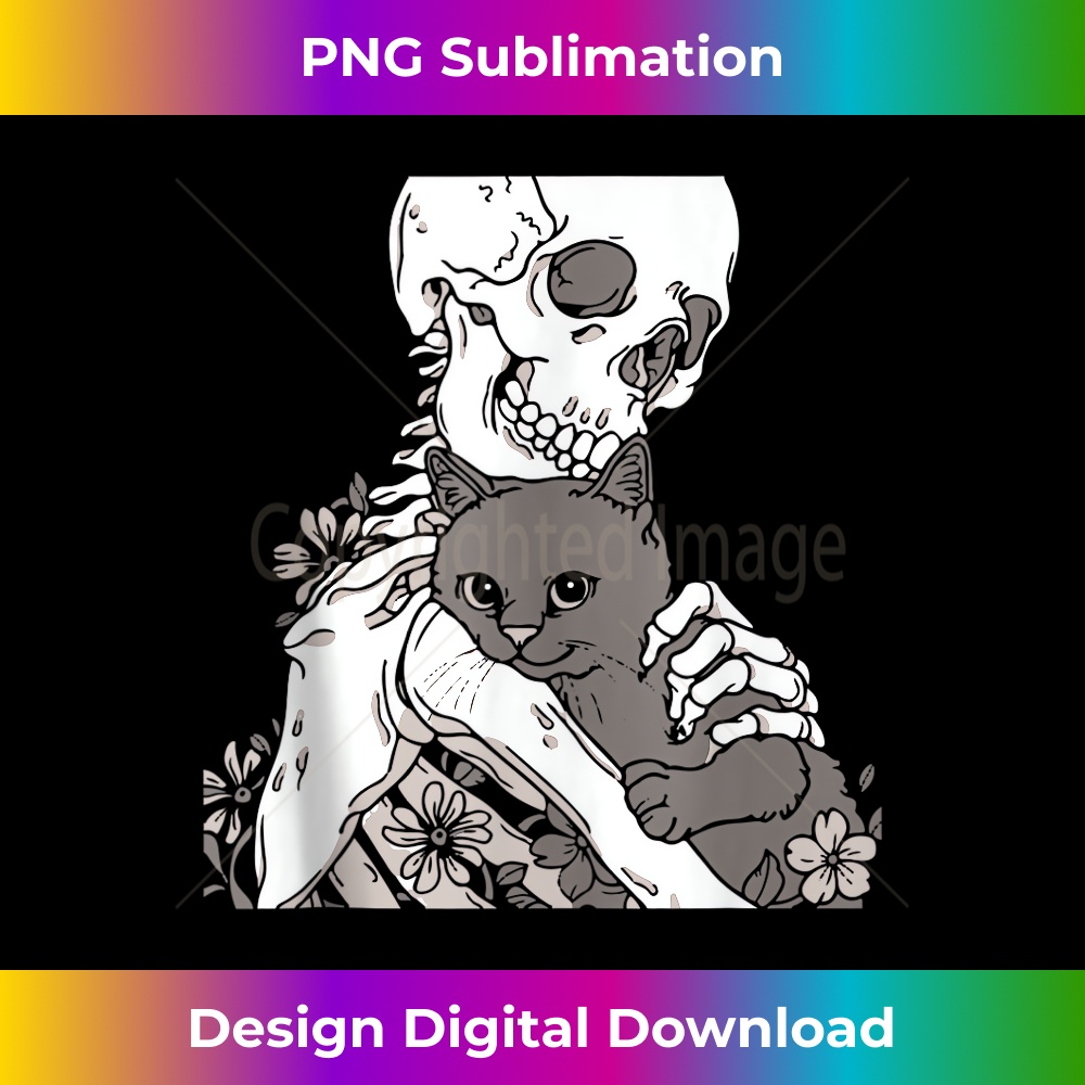 GL-20231130-578_Skeleton Holding Cat Funny Halloween Skull Men Women Kids Tank Top 0898.jpg