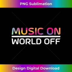 music on world off rhythm melody lover instruments notes - classic sublimation png file - pioneer new aesthetic frontiers