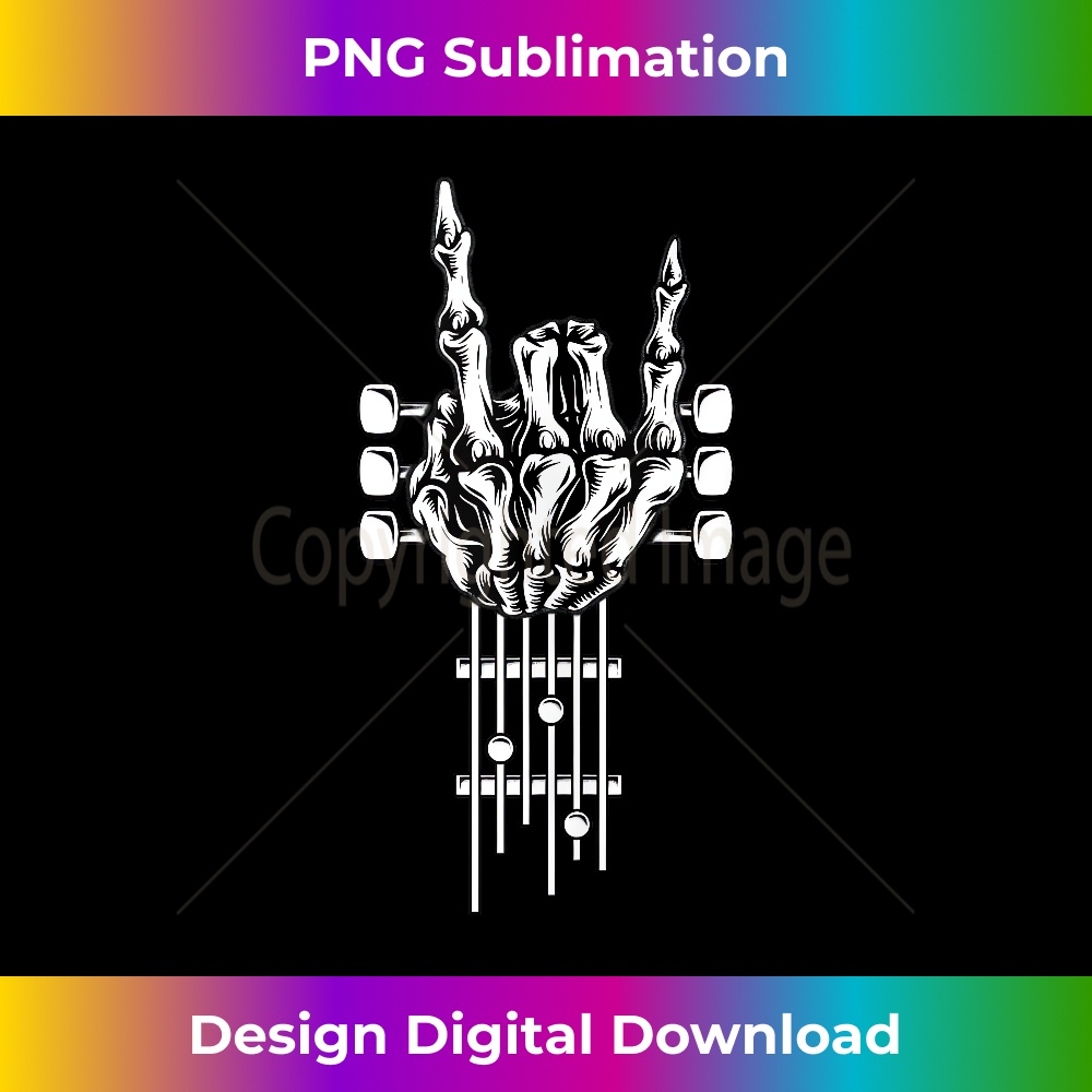 KP-20231130-517_Rock On Guitar Neck - With A Sweet Rock & Roll Skeleton Hand Tank Top 0837.jpg