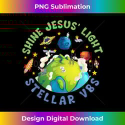 stellar vacation bible school shine jesus' light christian - bespoke sublimation digital file - rapidly innovate your artistic vision