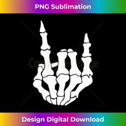 rock n roll skeleton hand sign minimalist halloween costume - crafted sublimation digital download - craft with boldness and assurance