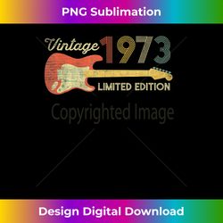 guitar player 50th birthday, rock lover 1973 limited edition - edgy sublimation digital file - lively and captivating visuals