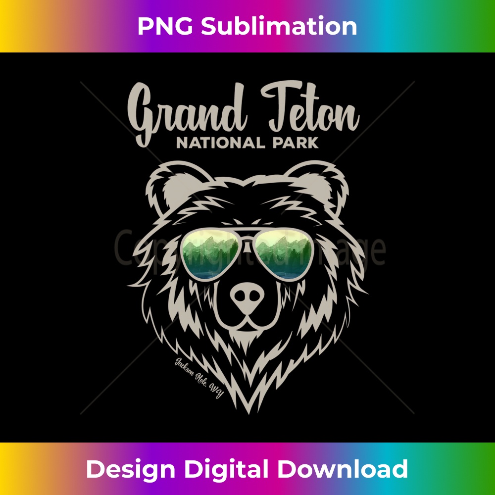 YY-20231130-072_Grand Teton Grizzly Bear Jackson Hole WY Cool National Park Long Sleeve 0390.jpg