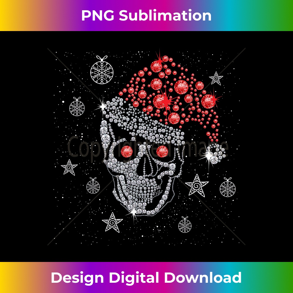 LF-20231130-3729_Sugar Skull with Santa Hat Tee Christmas Pajama Xmas Gifts 0562.jpg