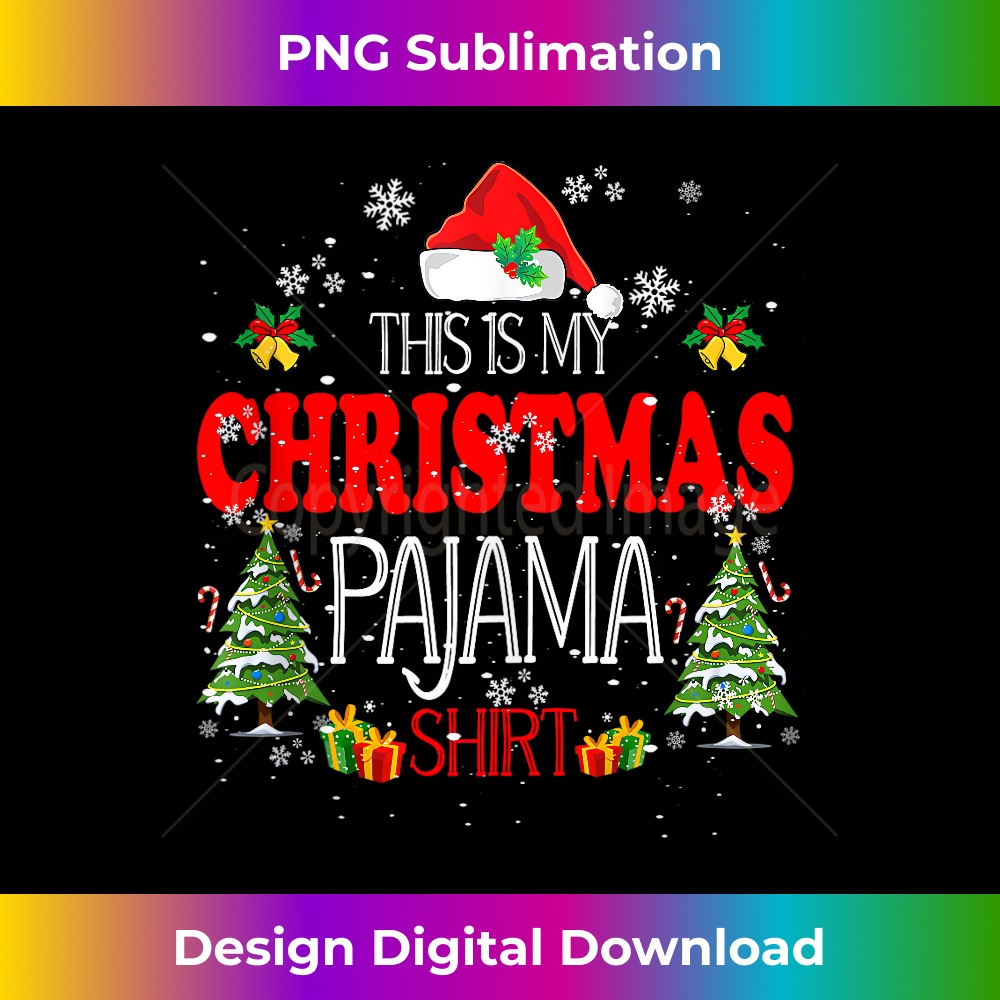OU-20231130-1059_Cute Santa Hat Xmas Funny This Is My Christmas Pajama Tank Top 0165.jpg
