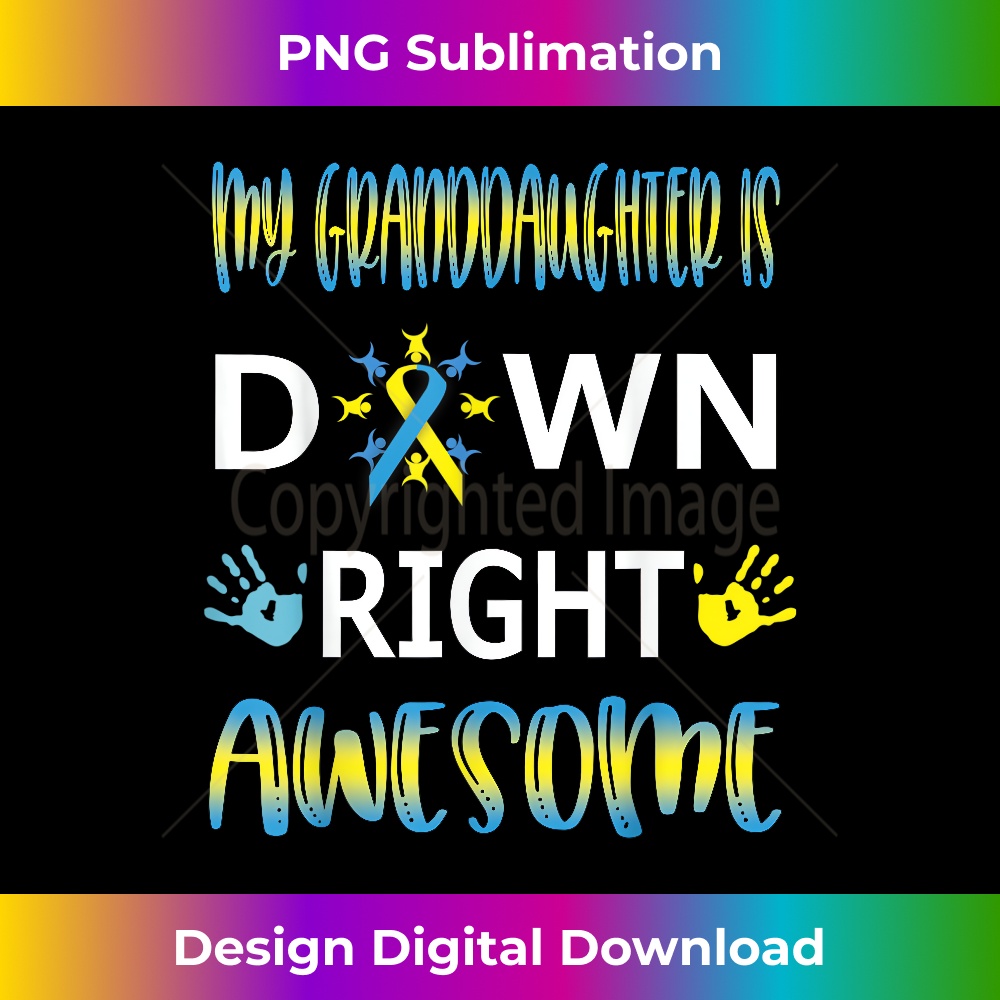 OU-20231130-1269_Down Syndrome Grandma Grandpa Down Right Awesome Tee 1080.jpg